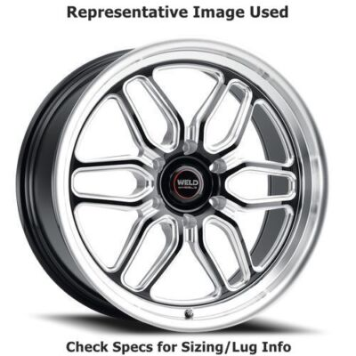 #ad Weld Racing S15370084P25 Laguna 6 Drag 17quot;x10quot; Wheel Gloss Black Milled $475.00