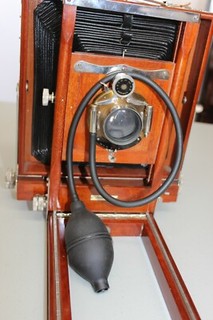 Large rubber pneumatic BULB & TUBING for antique camera Kodak Century Seroco