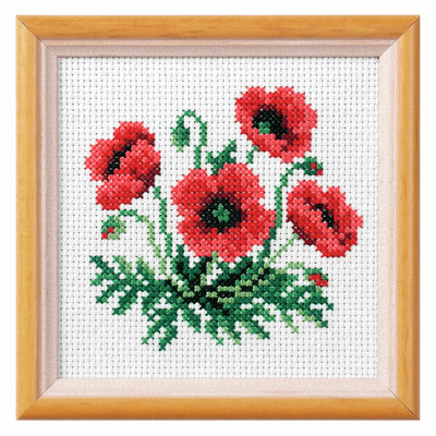 Orchidea Cross Stitch Kit: Poppy