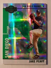 Jake Peavy 2008 Topps Co Signers Hyper Plaid Green 04/25 Padres #90 A1