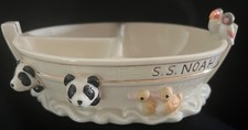 Lenox Noah  s Ark Divided Bowl  2 Matching Cups Baby Keepsake Collectible