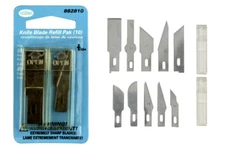12 Packs of 10pc HOBBY KNIFE REPLACEMENT BLADES