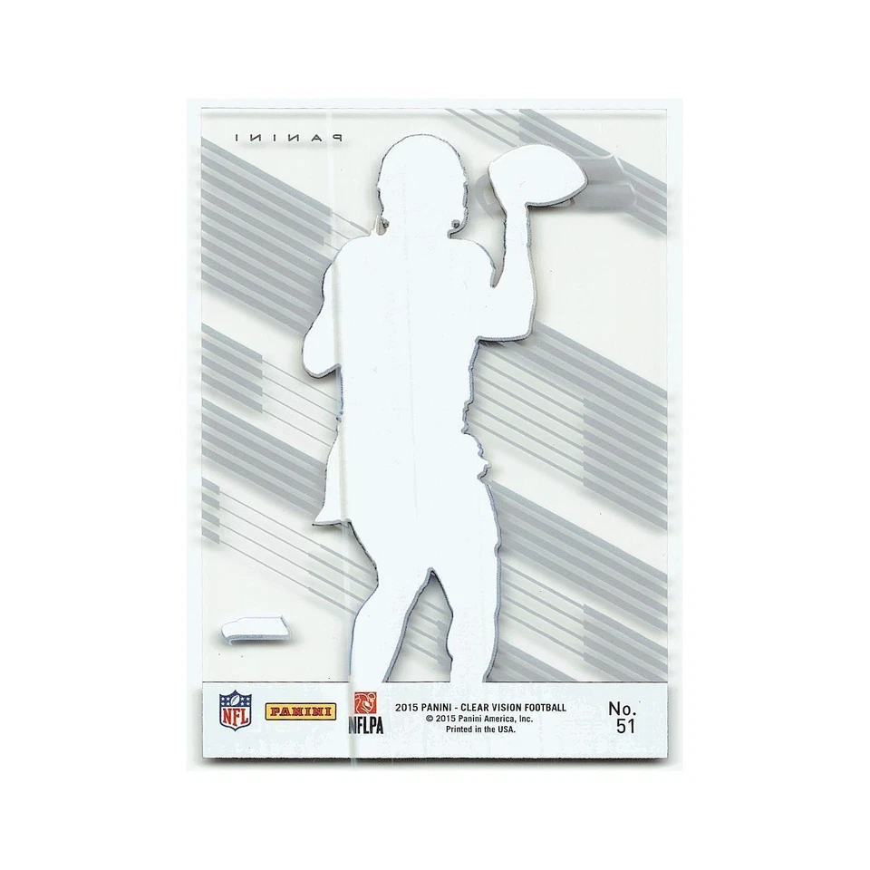 Russell Wilson 2015 Panini Clear Vision #51A Seattle Seahawks Football Card NM - Image 2 of 3