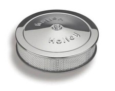 New Holley Air Cleaner14 X 3chrome Platedgas41504160with Filter Element New Holley Air Cleaner14 X 3chrome Platedgas41504160with Filter Element