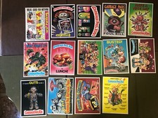 1986 GARBAGE PAIL SERIES 1 GIANT CARDS (6),  SERIES 2 GIANT POSTCARDS (14/15)