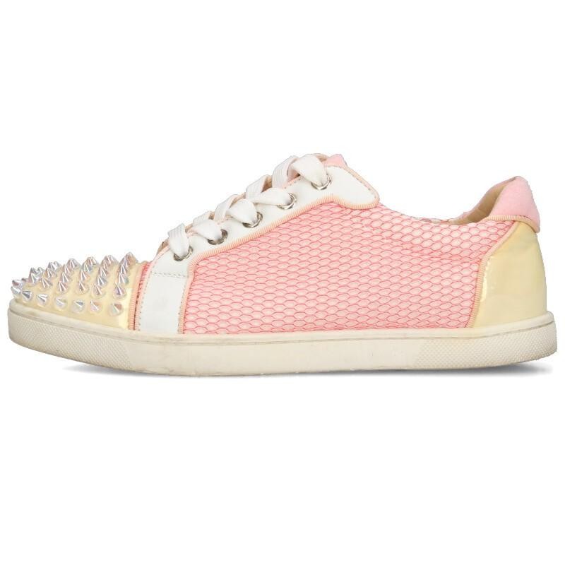 靴 carica.okinawa EU36/23cm Christian Louboutin Women's Low-cut Sneakers EU36.5 US6.5