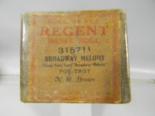 Broadway Melody , Regent Player Piano Dance Roll PR1