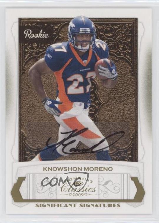 Knowshon Moreno Donruss Classics #212 Significant Signatures-Gold