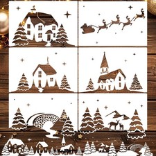 Christmas Stencils for Window Glass Large Stencil Reusable...