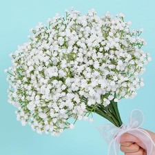 15 PCS Babys Breath Artificial Flowers Fake Babys Breath Flowers Artificial Bulk