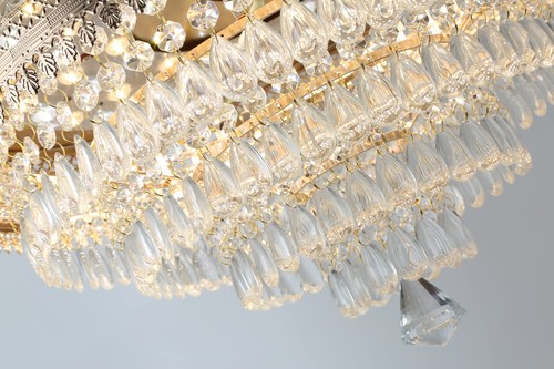 42" Gold Dimmable LED Fandelier with Light Modern LED Crystal Ceiling Fan wit... - Picture 6 of 8