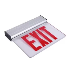 Commercial Electric 4.8-Volt Edge Lit Integrated LED Red Exit Sign