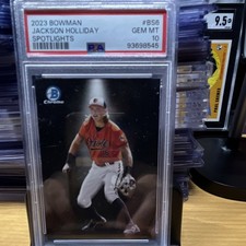 Topps 2023 Bowman Chrome Spotlights Jackson Holliday BS-6 PSA 10 Orioles