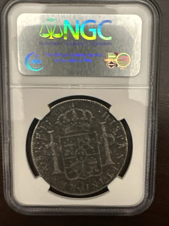 1782 MO FF Mexico 8R El Cazador Shipwreck Coin, NGC Certified - Image 3 of 4
