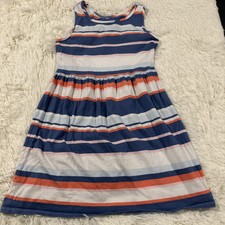 Gymboree girls coastal striped sundress L sleeveless 100 cotton