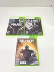 Call of Duty: Black Ops 1 + 2 + 3 (Xbox 360, 2010) lot of 3