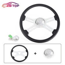 18 Wood Truck Steering Wheel Aluminum Classic Wood Steering Wheel 4 Spoke