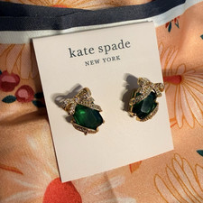 kate spade new york Pavè Emerald Present Stu...