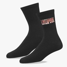 Image of Liverpool Stadium Crew Socks Printed Unofficial Logo