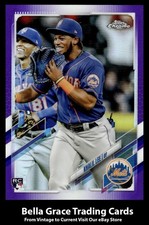2021 Topps Chrome Update Khalil Lee #USC62 New York Mets Purple Refractor Rookie