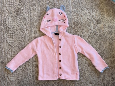 Joules Pink Hoodie Cardigan Baby Girls 18-24 Months