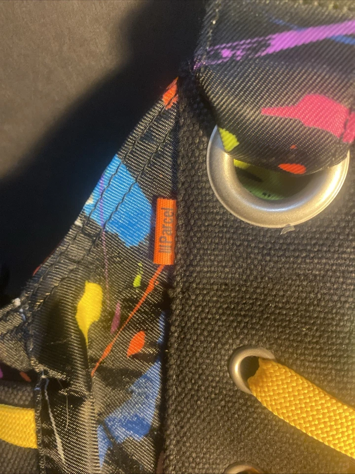 III посылка черная краска брызги нейлона и холста наплечная сумка. Много карманов.  - Изображение 4 из 4