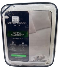 Serta Perfect Sleeper Elite Simply Allergen Queen Mattress Pad Antimicrobial