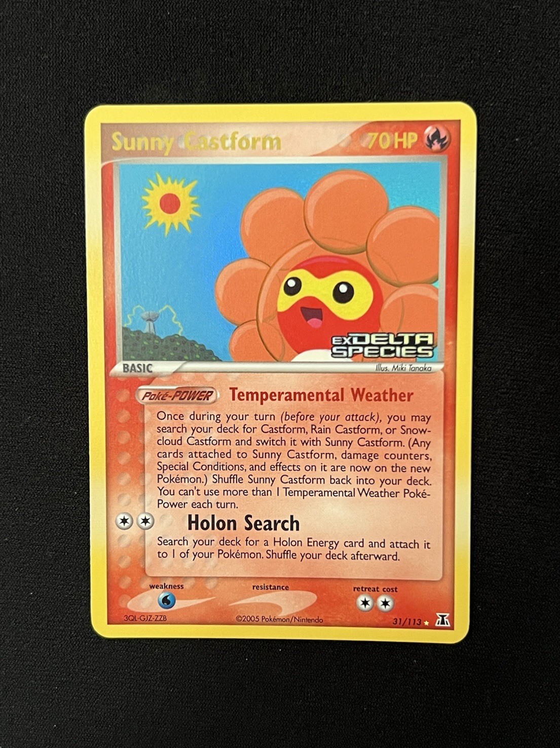 Sunny Castform 31/113 REVERSE HOLO EX Delta Species Pokemon 2005 - NM