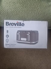 Breville Curve Collection Grey 4-Slice Toaster VTR013