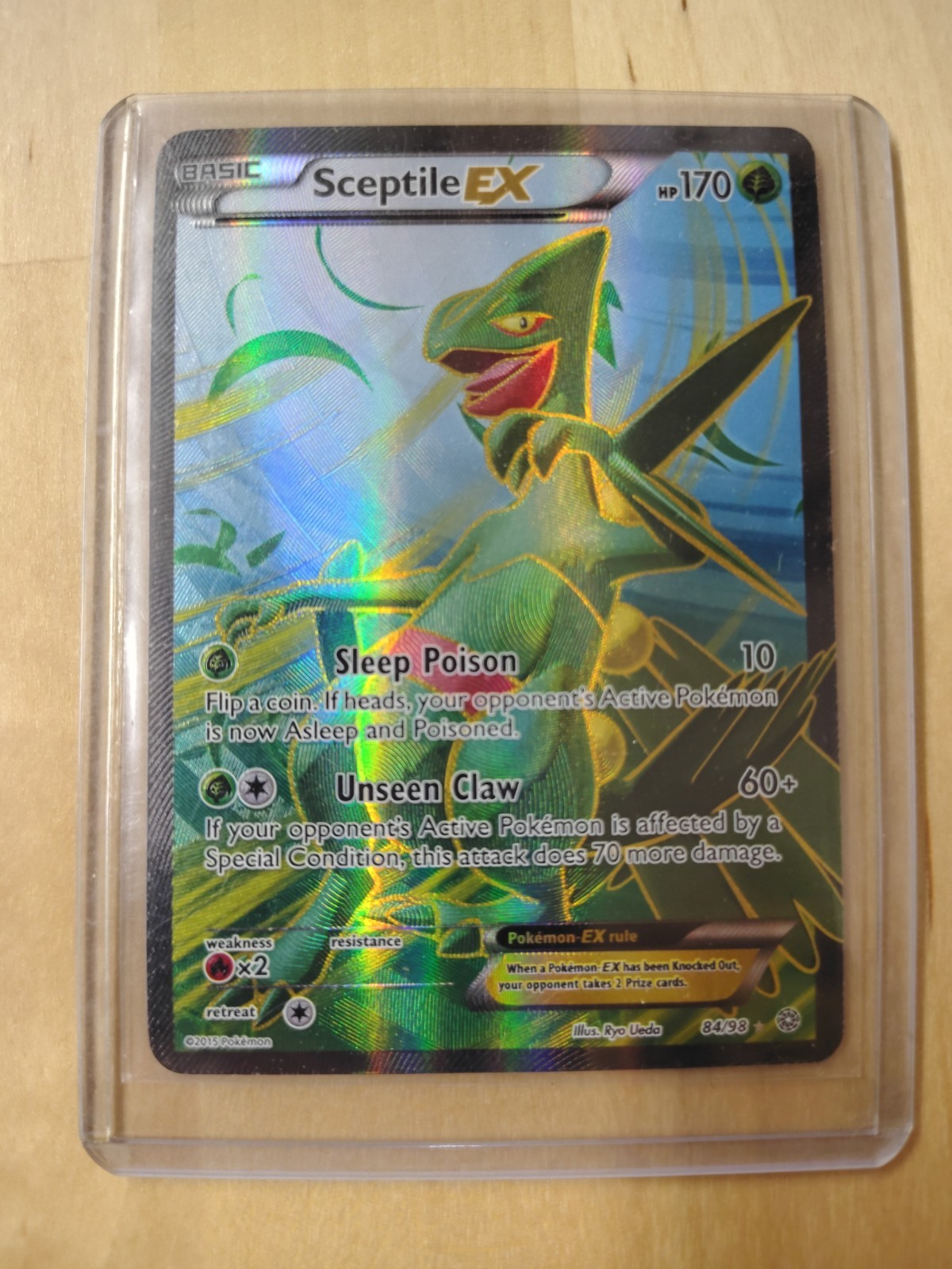 Sceptile EX Full Art Ultra Rare Holo 84/98 XY Ancient Origins 170 HP