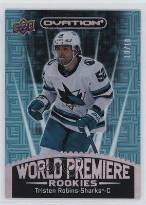 2023 Upper Deck Ovation World Premiere Aqua 10/10 Tristen Robins Rookie RC 00em