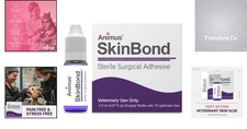 Flexible Wound Sealer for Animals | SkinBond Glue with 10 Precision Applicators