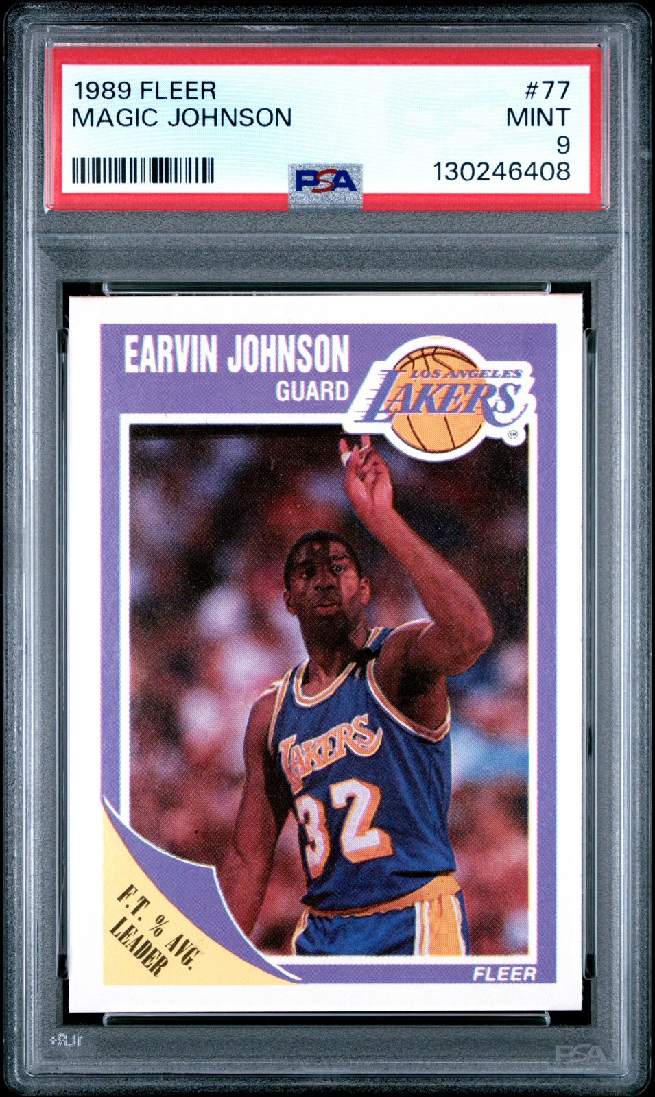 1989 Fleer Magic Johnson #77 PSA 9