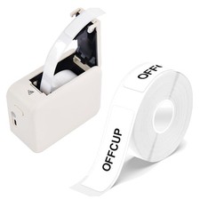 Etikettenband Thermoband 12x40mm 180 Bänder Weiß kompatibel Drucker