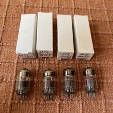 Lot of 4 NOS GE 6DJ8 ECC88 Vacuum Tubes Disc Getter USA Hickok Tested 1000+