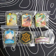 Disney Lorcana Pin Badge Set of 6