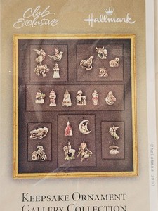 Hallmark Keepsake Ornament 2003 Gallery Collection Studio Edition - 22 Ornaments