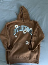 Civil Regime Brown Fleece Pullover Hoodie Dai...