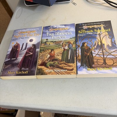 DragonLance: Defenders of Magic Complete Trilogy Mary Kirchoff Set 1-3 (1st Ed)