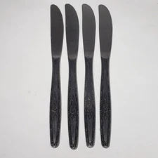 Set of 4 Stylecraft SYF2 Stainless Japan Rose Pattern Dinner Knives Discontinued