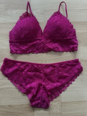 NEU: PRIMARK sexy Unterwäsche Set Spitze M Bustier Top Bra BH Pink