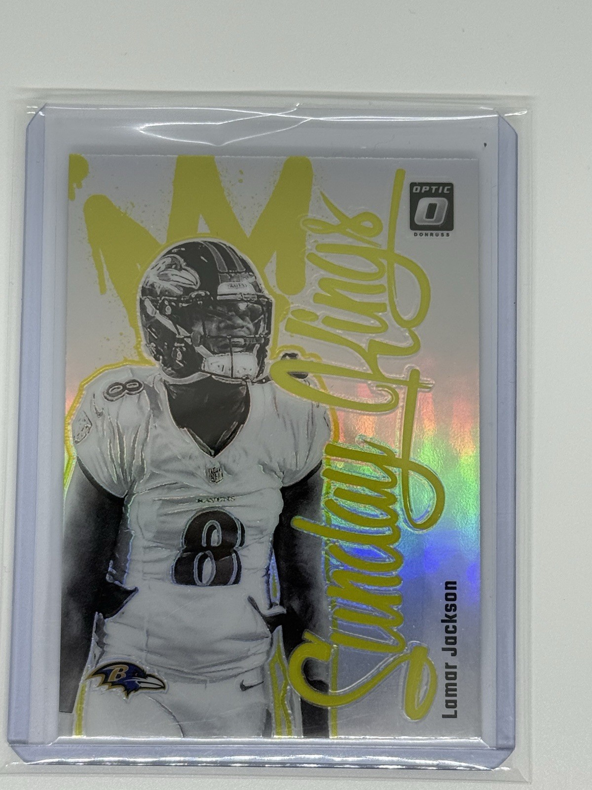 Lamar Jackson 2024 Panini Donruss Optic Sunday Kings SSP Ravens
