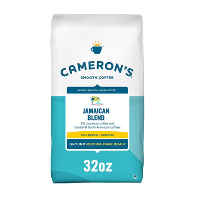 4 Pack - Cameron's Specialty Ground Coffee, Jamaica Blend 32 oz Free Shipping