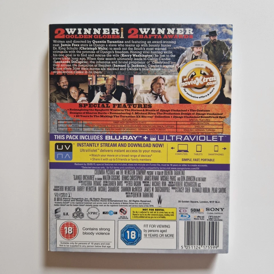 Django Unchained (Blu-ray, 2013) - Image 4 of 4