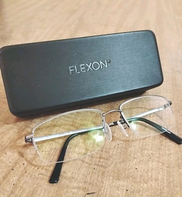 Men's Eyeglasses Frames Flexon ''Washington'' 600 033 Half Rim Gunmetal 56-18-145
