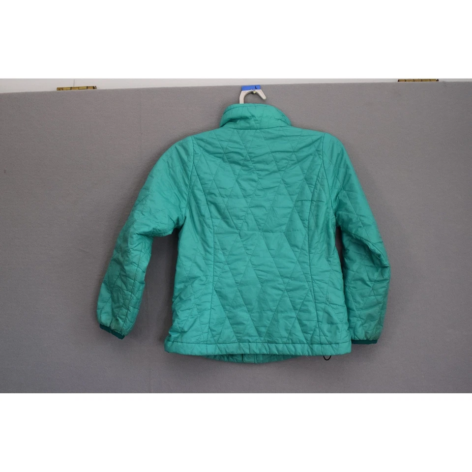 Patagonia Nano Puff Jacket Small 7/8 Girls' Quilted Puffer Jacket Teal Play - Image 2 of 4