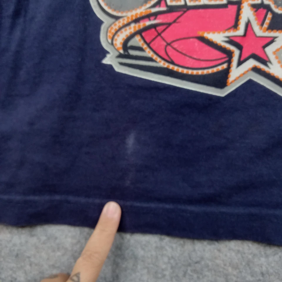 Camiseta de baloncesto vintage para hombre 3XL All Star Game logotipo hecha en EE. UU. Camiseta gráfica años 90 Foto 2 de 4