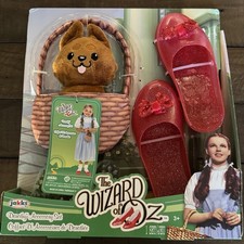 NWT Wizard of Oz Dorothy Accessory Set Ruby Slippers  Toto Basket