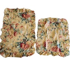 1 STANDARD 1 KING Rare Ralph Lauren ELSA GRASSLANDS Shams Floral Ruffled USA