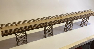 750 mm Milwaukee Eisenbahn Zugbrücke Modellbausatz. Landschaft, Spur OO/HO Maßstab 1:76
